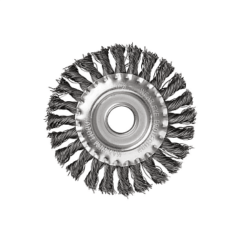 39031 Корщетка дисковая прямая. пос.диаметр 22,2мм  волнистая проволока 150мм